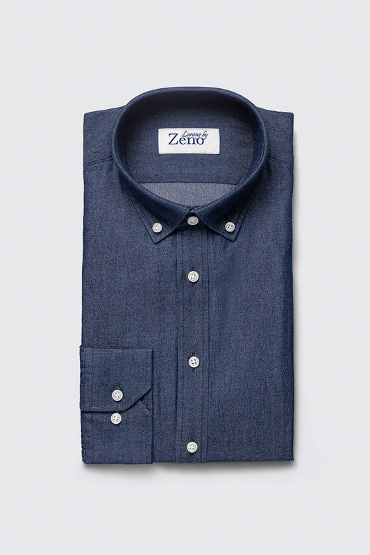 Lightweight Denim Skjorte Slim