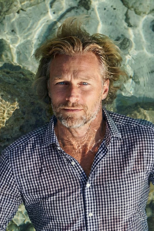 Lugano Navy Skjorte Slim