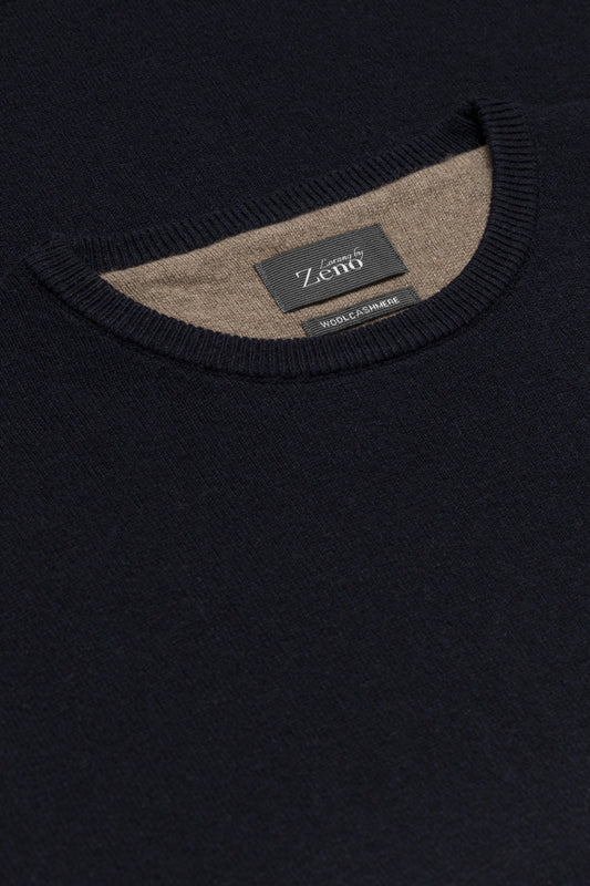Kasjmir Genser Navy Crew