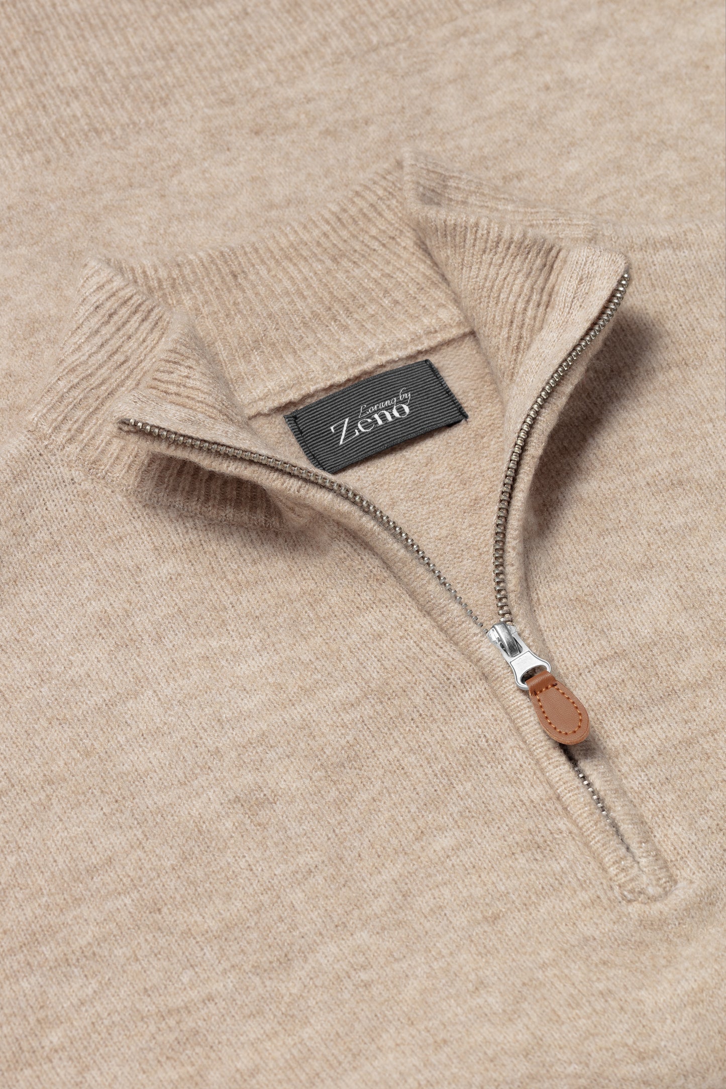 Kasjmir Genser Sand Zip