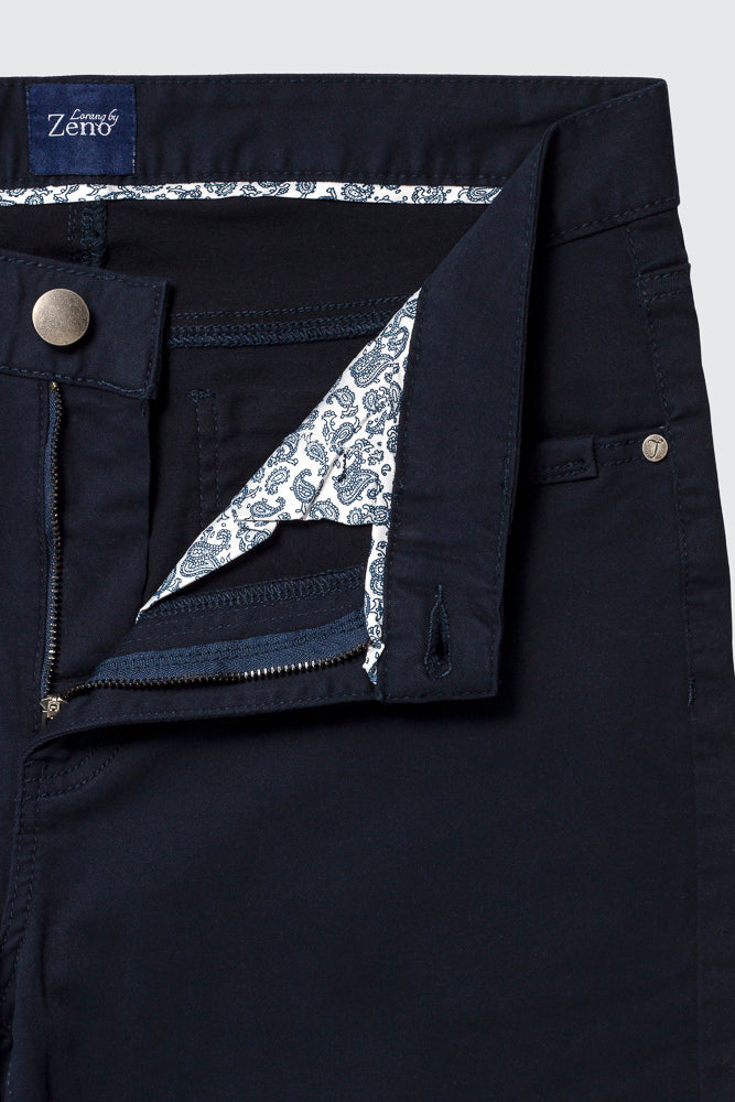 Navy Bukse 5-pocket Stretch