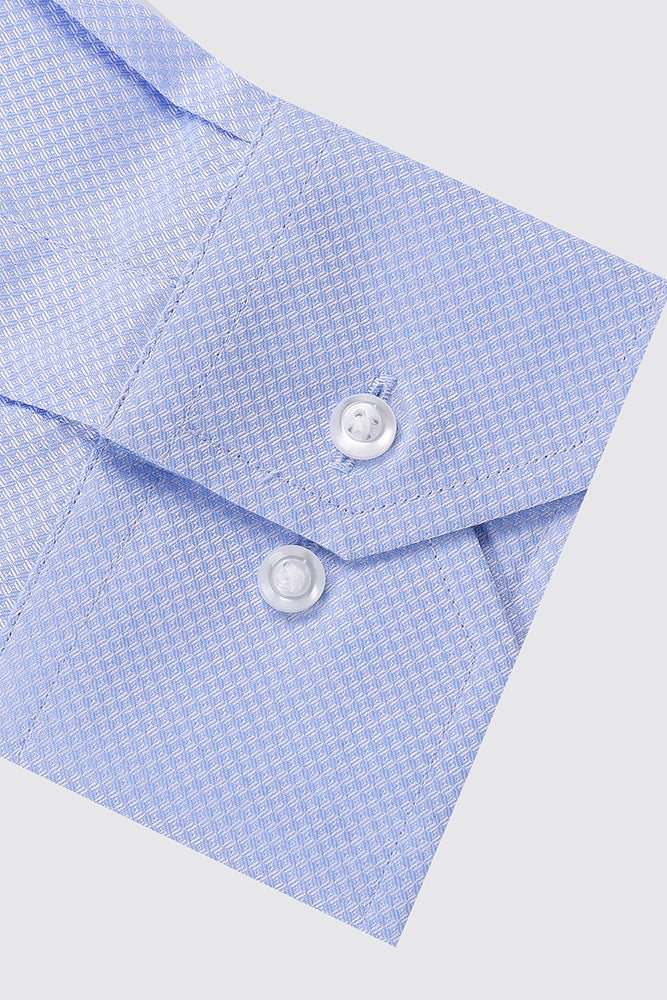 Tile Light Blue 2ply Skjorte Regular