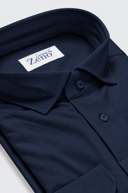 Stretch Skjorte Navy Comfy