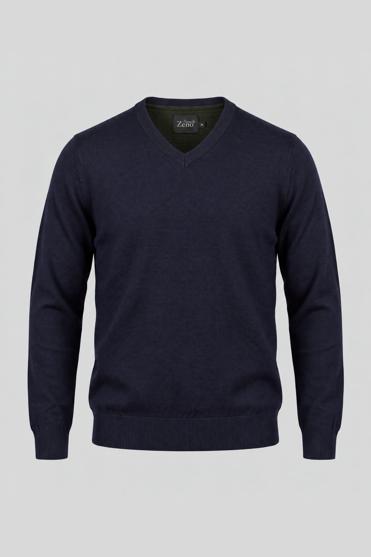 Merino Navy V-hals Genser
