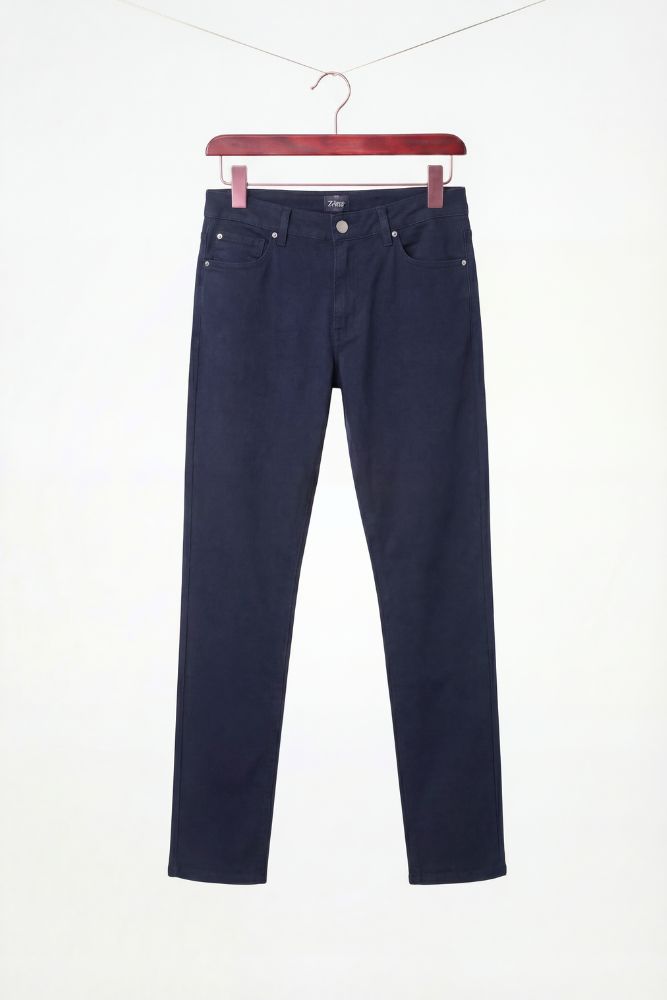 Navy Bukse 5-pocket Stretch