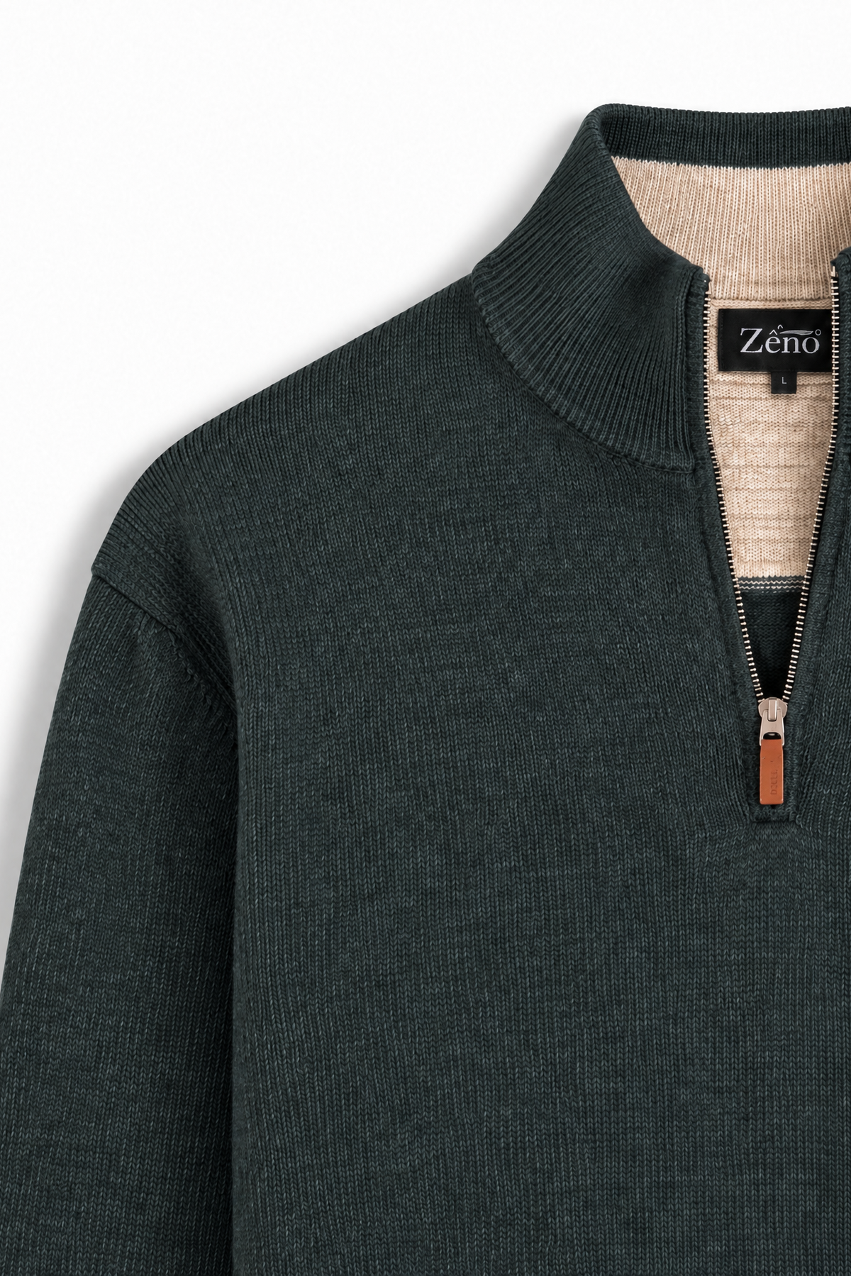 Merino Forest Zip Genser