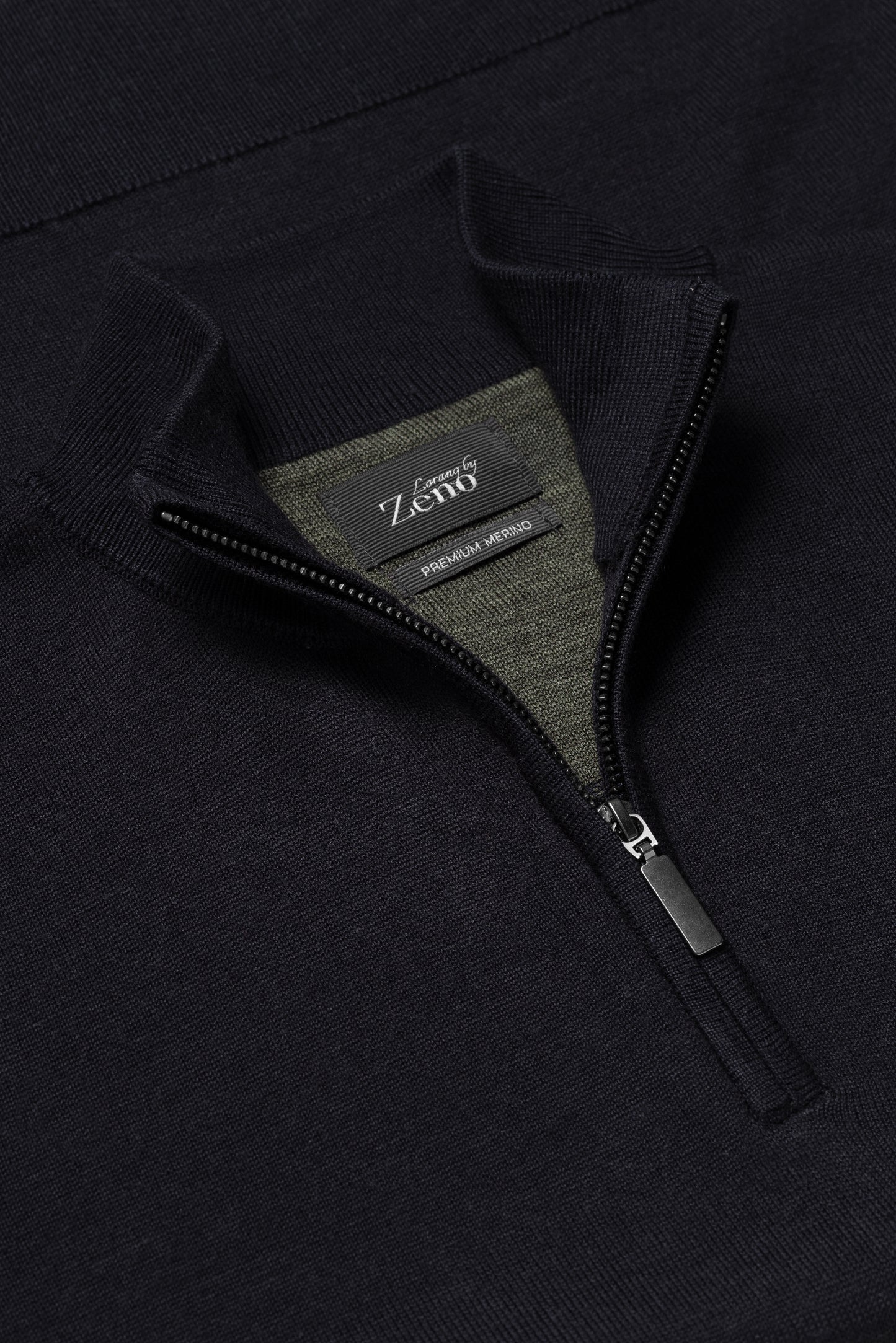 Merino Genser Navy Zip