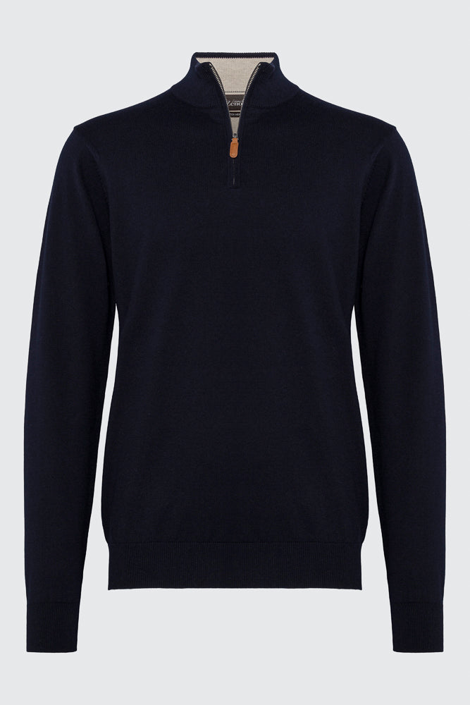 Genser Navy Zip