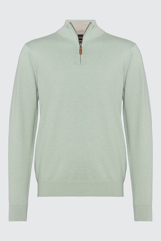 Bomull Merino Sage Zip