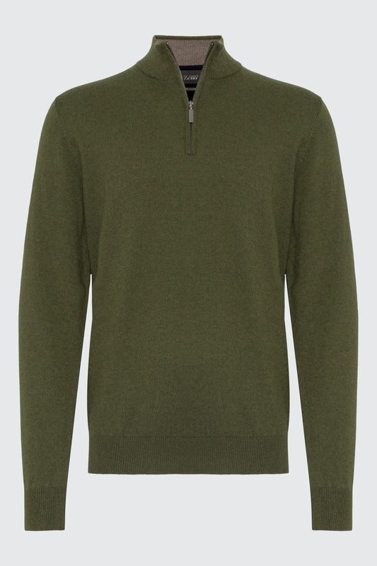 Kasjmir Genser Forest Halfzip