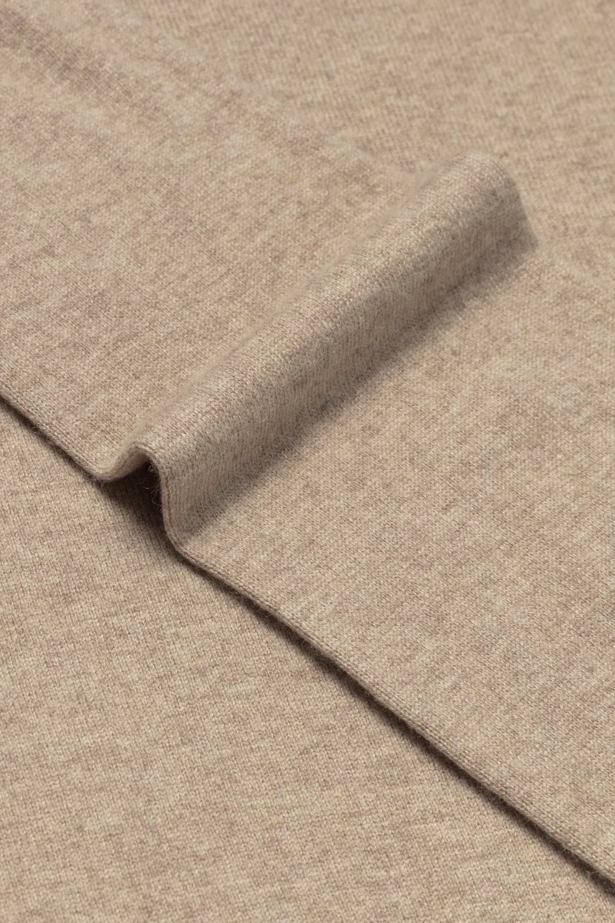 Kasjmir Genser Sand Halfzip