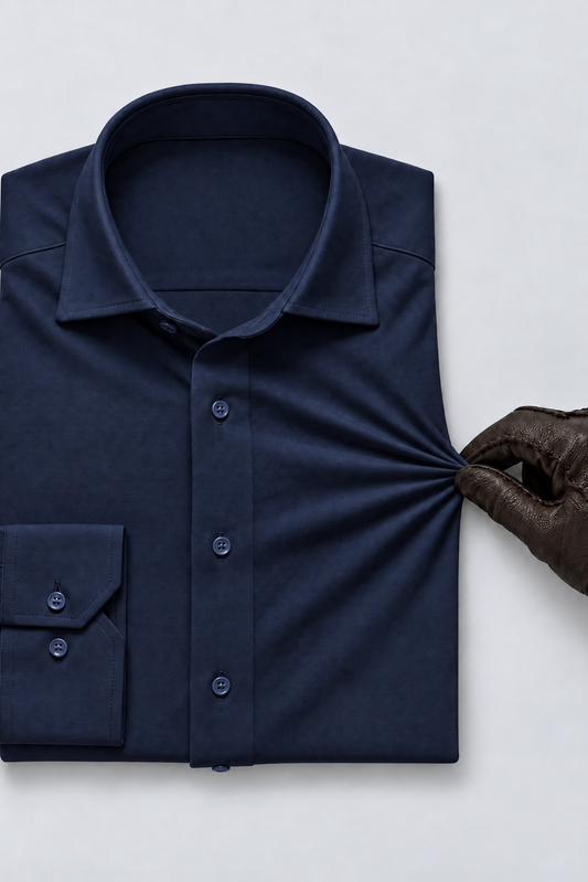 Stretch Skjorte Navy Comfy